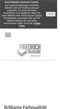 Mobile Screenshot of druckerei-friedrich.de